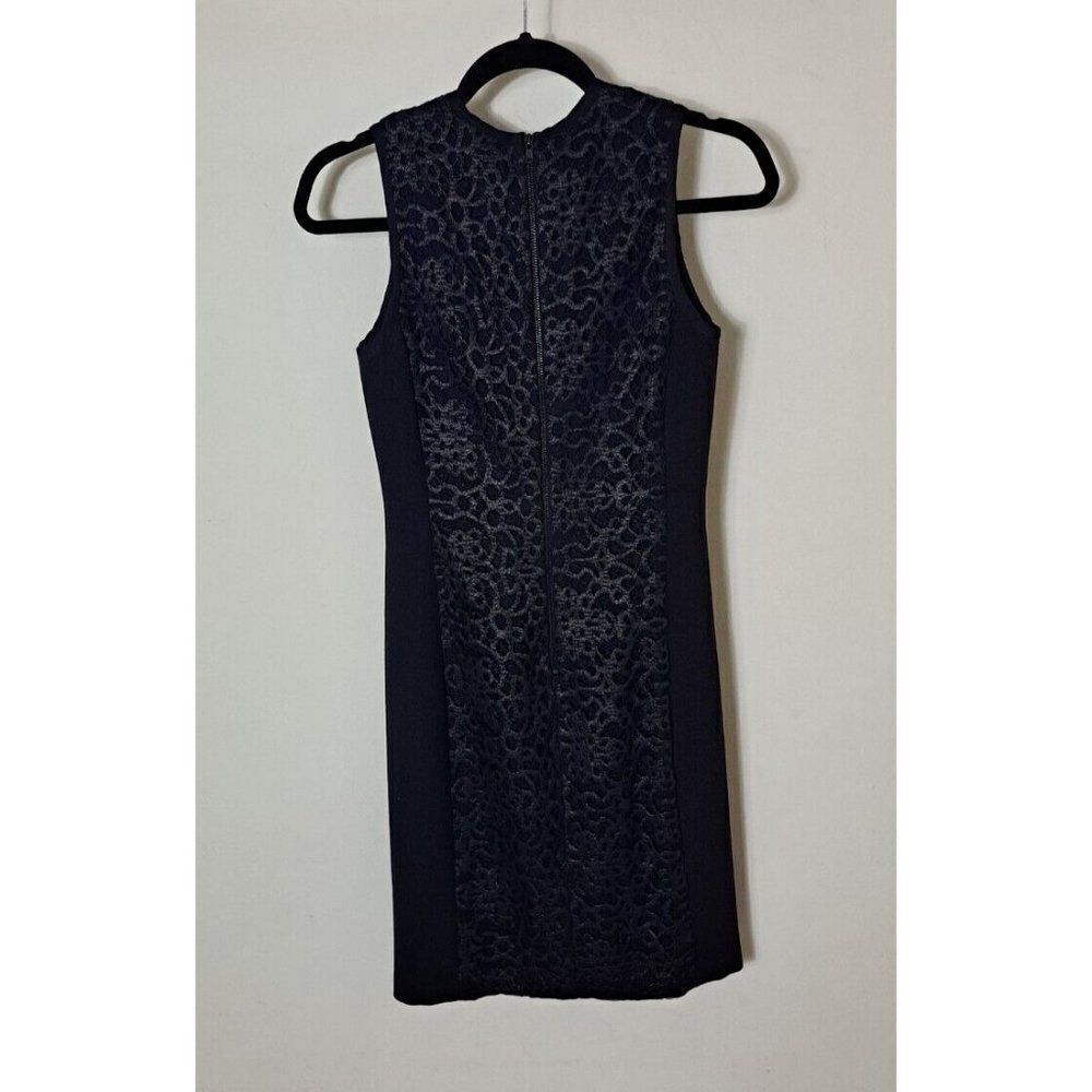 A.L.C. Dress Black Sheath LBD Classic Textured Dress Size 2